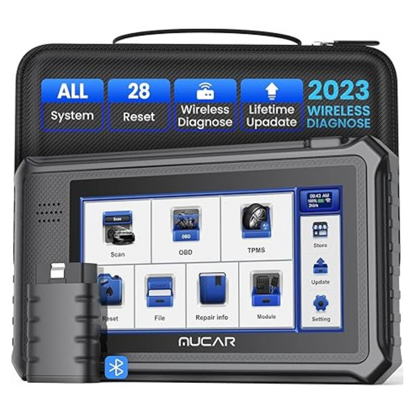 6" HD Touchscreen OBD2 Scanner With 28 Reset Services & Engine System