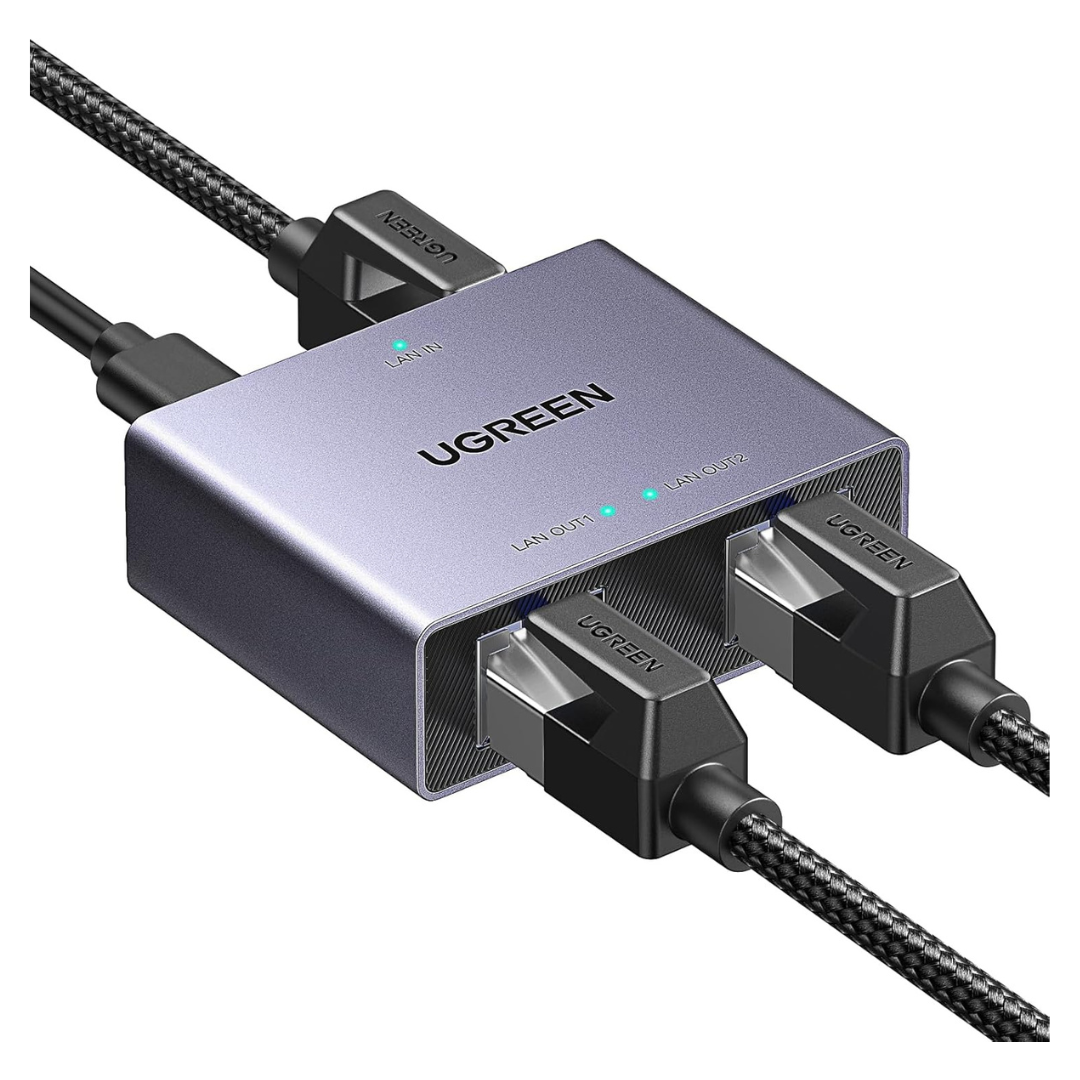 UGREEN 1000Mbps Ethernet Splitter 1 To 2