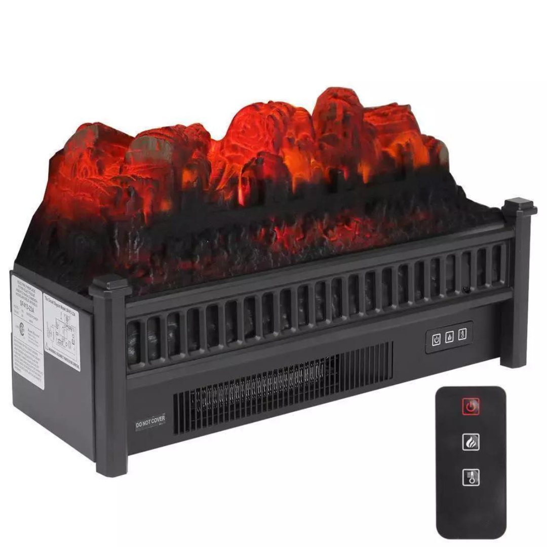 Zokop 23" 1400W Electric LED Fireplace Logs Heater