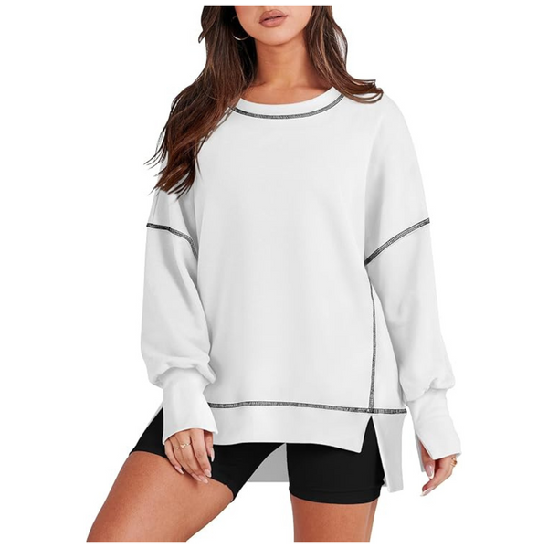 Women Long Sleeve Casual Crew Neck Sweatshirts