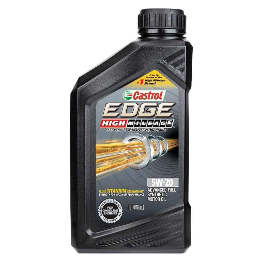 6-Pack Castrol Edge High Mileage 5W-20 Advanced Full Synthetic Motor Oil