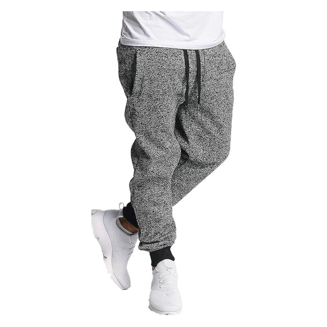 Southpole mens Basic Fleece Marled Jogger Sweatpants