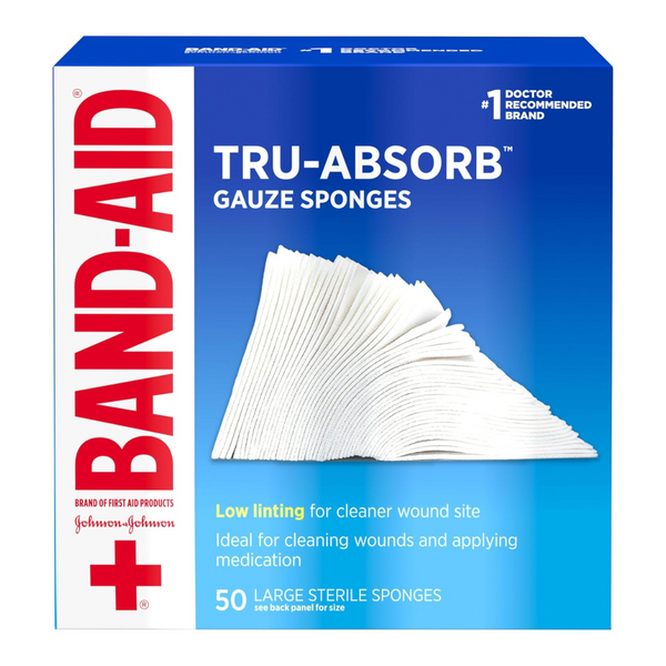 50-Count Band-Aid Tru-Absorb Sterile Gauze Sponges