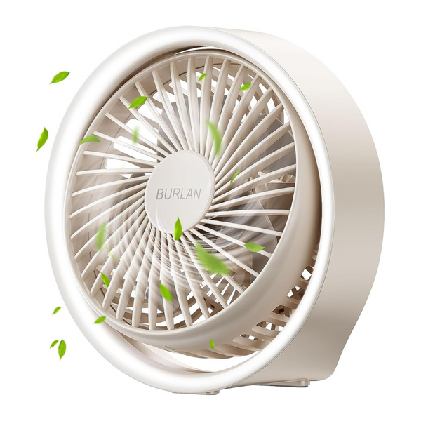 Battery Operated 70ft Strong Airflow Cordless Desk Fan