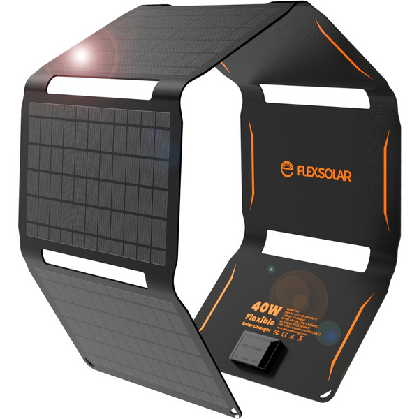 FlexSolar 40W Foldable Solar Panel Charger