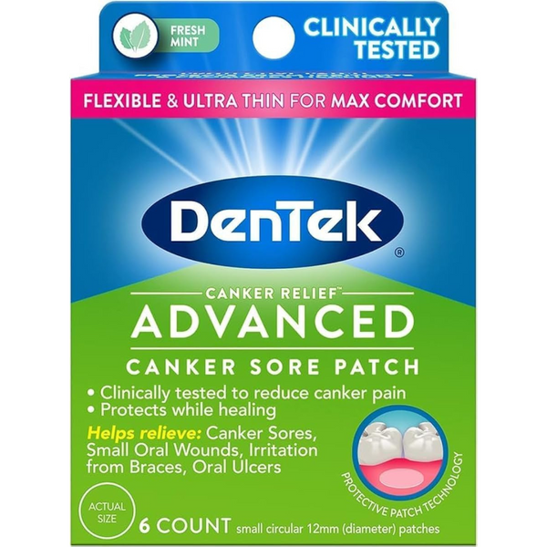 6-Count DenTek Canker Relief Sore Patch Relieves Canker Pain