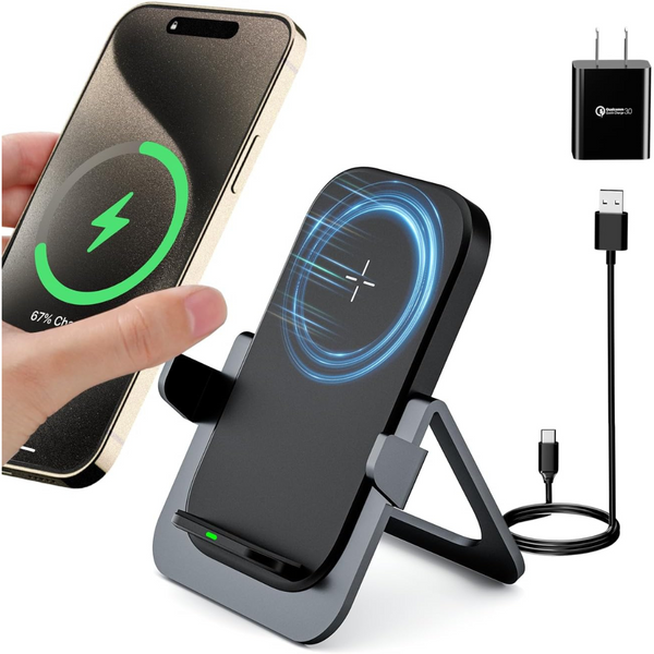 KPON Wireless Charging Stand,15W Compatible With iPhone