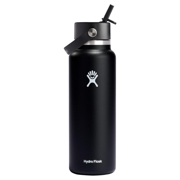 Hydro Flask Vacuum Insulated Water Bottle with Straw Lid, 40 oz