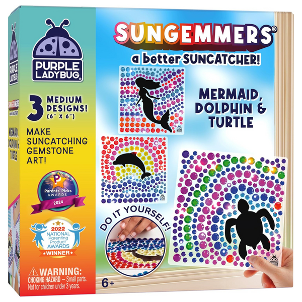 Purple Ladybug Sungemmers Big Gem Window Art Suncatcher Kit