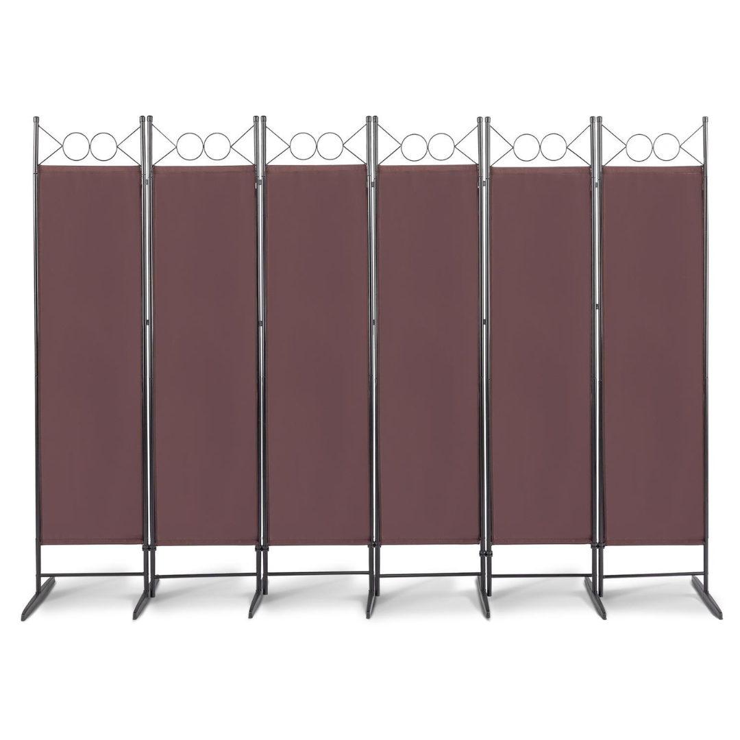 6ft FCH Wall Folding 6-Panels Room Divider