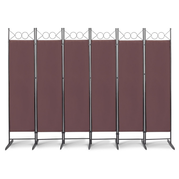 6ft FCH Wall Folding 6-Panels Room Divider