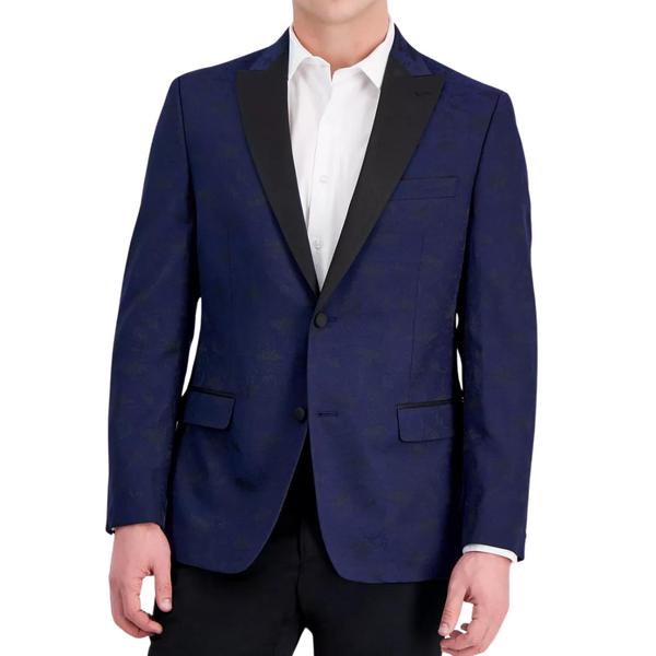 Alfani Men's Slim-Fit Floral Evening Jacket (Navy)