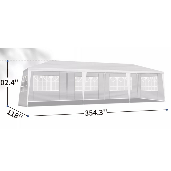 10ft x 30ftCanopy Party Wedding Tent with 5 Walls