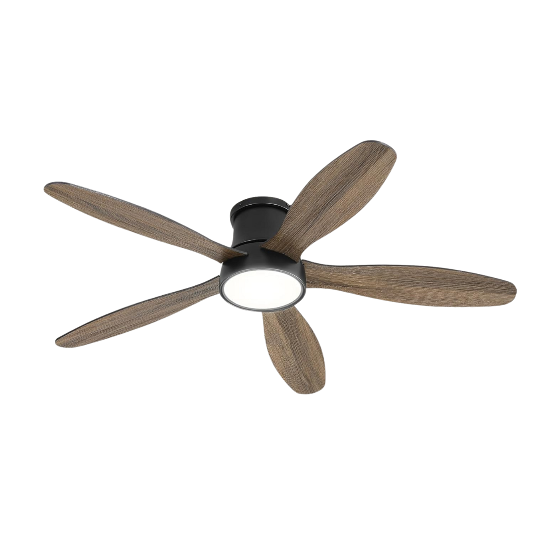 Zmishibo 52 Inch Flush Mount Low Profile Ceiling Fan