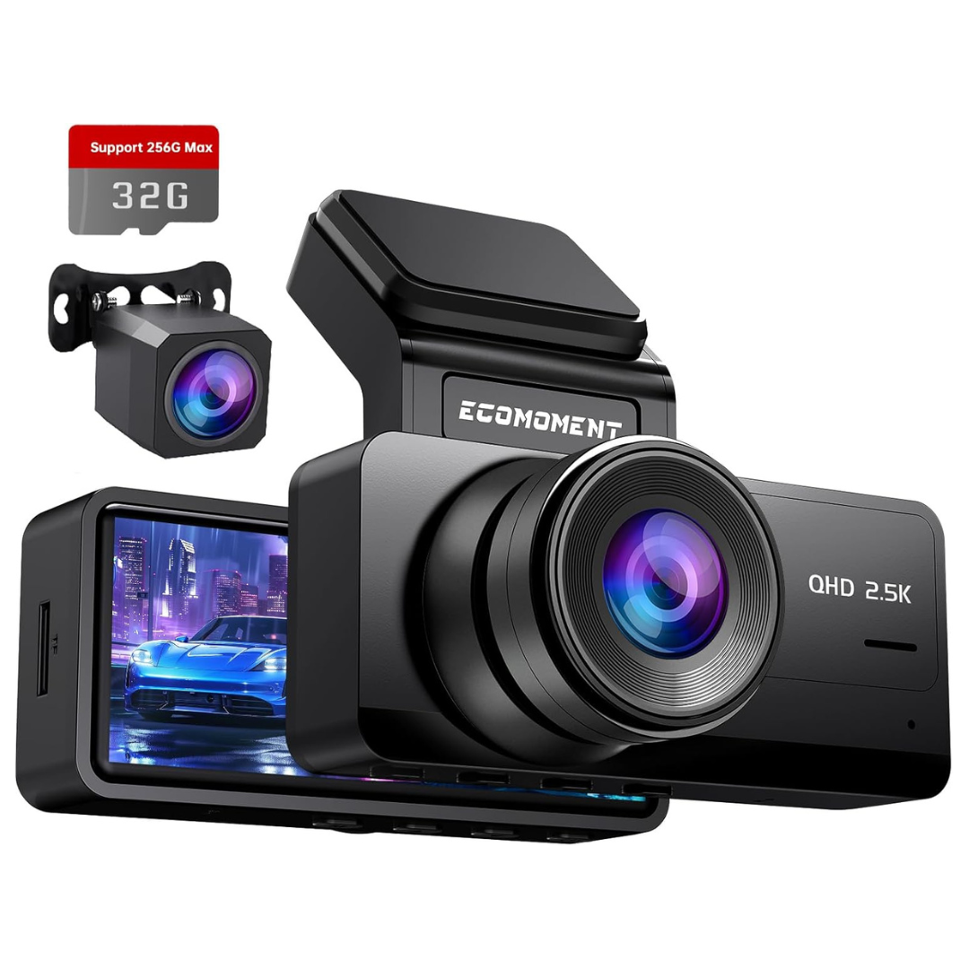 S70 Front and Rear 2.5K+1080P Dual Dash Camera