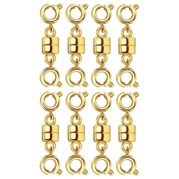 Golden Double Magnetic Necklace Clasps and Closure