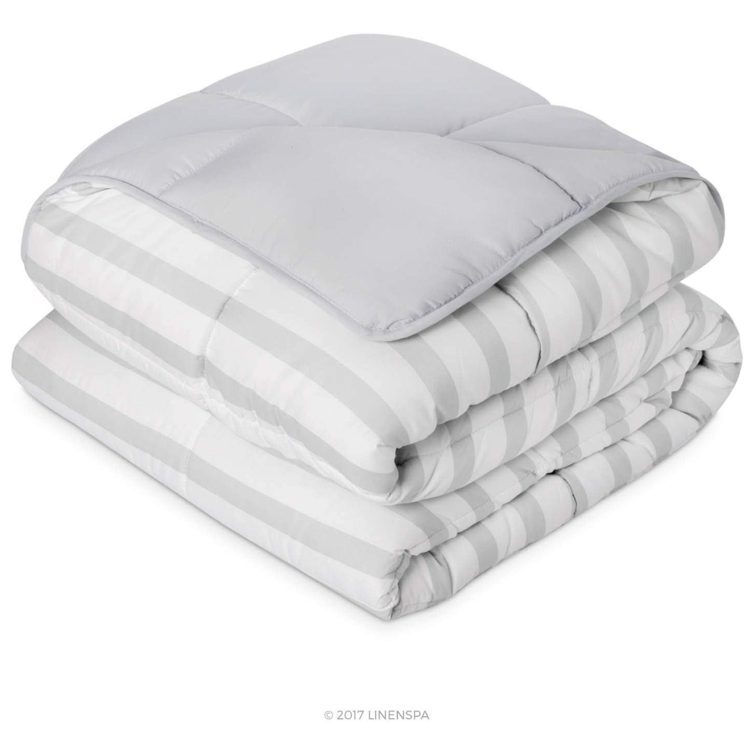 LinenSpa Reversible Down Alternative All-Season Comforter (Queen)