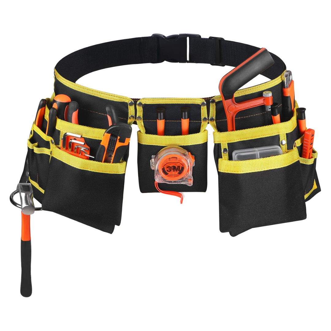 LOTKEY 13 Pockets Adjustable Up To 41" Tool Belt