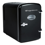 Frigidaire EFMIS137-BLACK Portable Retro Mini Personal Fridge Cooler