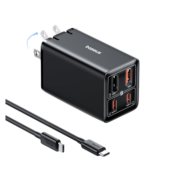 Baseus 65W GaN6 Pro 4 Ports USB-C Fast Charger Adapter