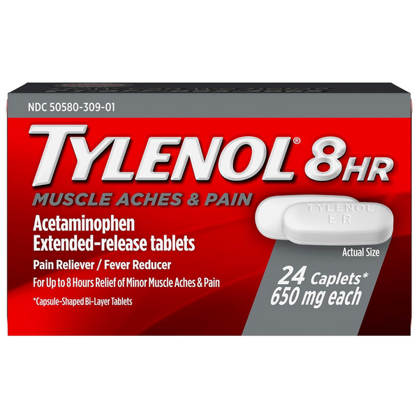 24-Count Tylenol 8 HR Muscle Aches & Pain 650 Mg Caplets