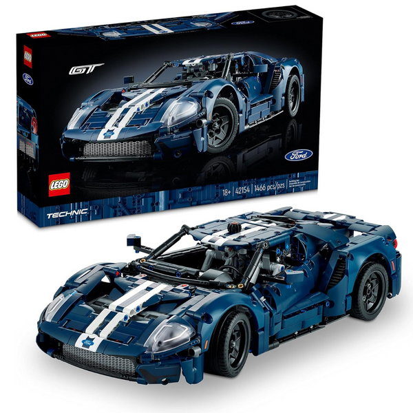 1466-Piece LEGO Technic 2022 Ford GT 42154 Car Model Kit