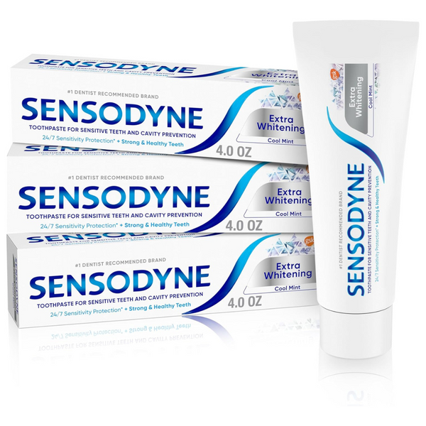 3-Pack Sensodyne 4Oz Extra Whitening Sensitive Teeth Toothpaste