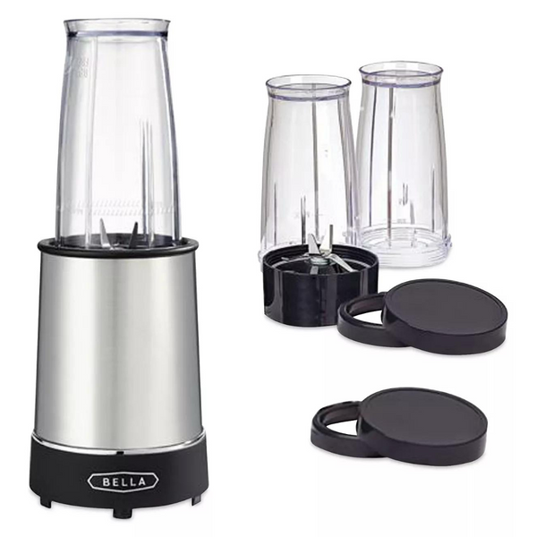 8-Piece Bella Personal 285-Watt Rocket Blender