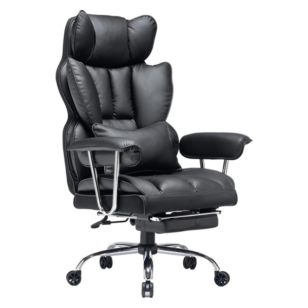 Efomao 400LBS PU Leather Computer Office Desk Chairs