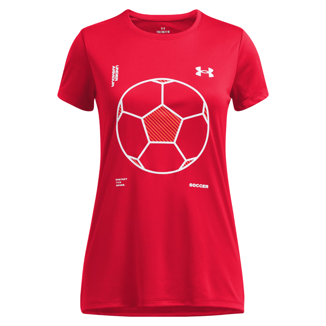 Under Armour Girls Tech Soccer Short Sleeve T-Shirt (Various)