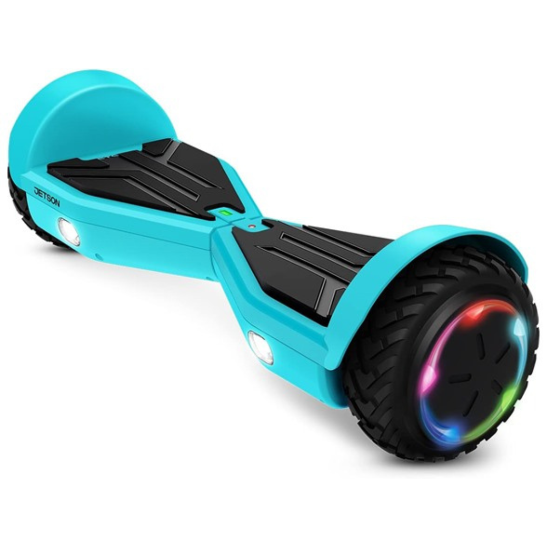 Spin Hoverboard With Off-Road All-Terrain Wheels & Light Up LED Headlights