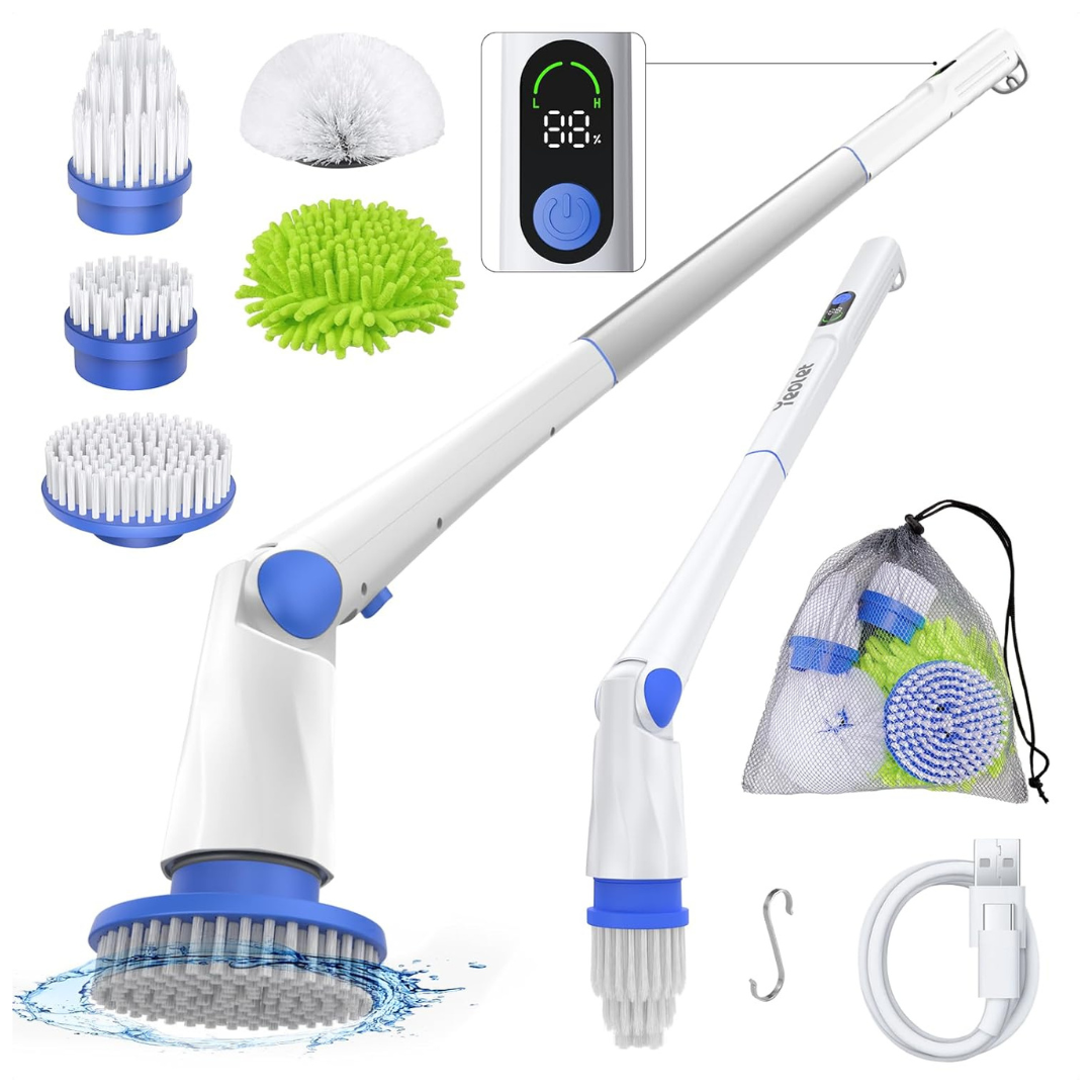 Yeolet IPX7 Waterproof Cordless Electric Spin Scrubber