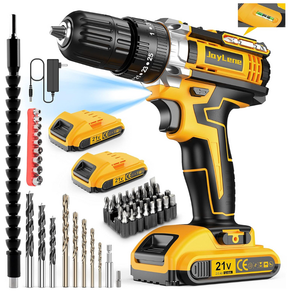 59-Piece JayLene 21V Cordless Drill Set