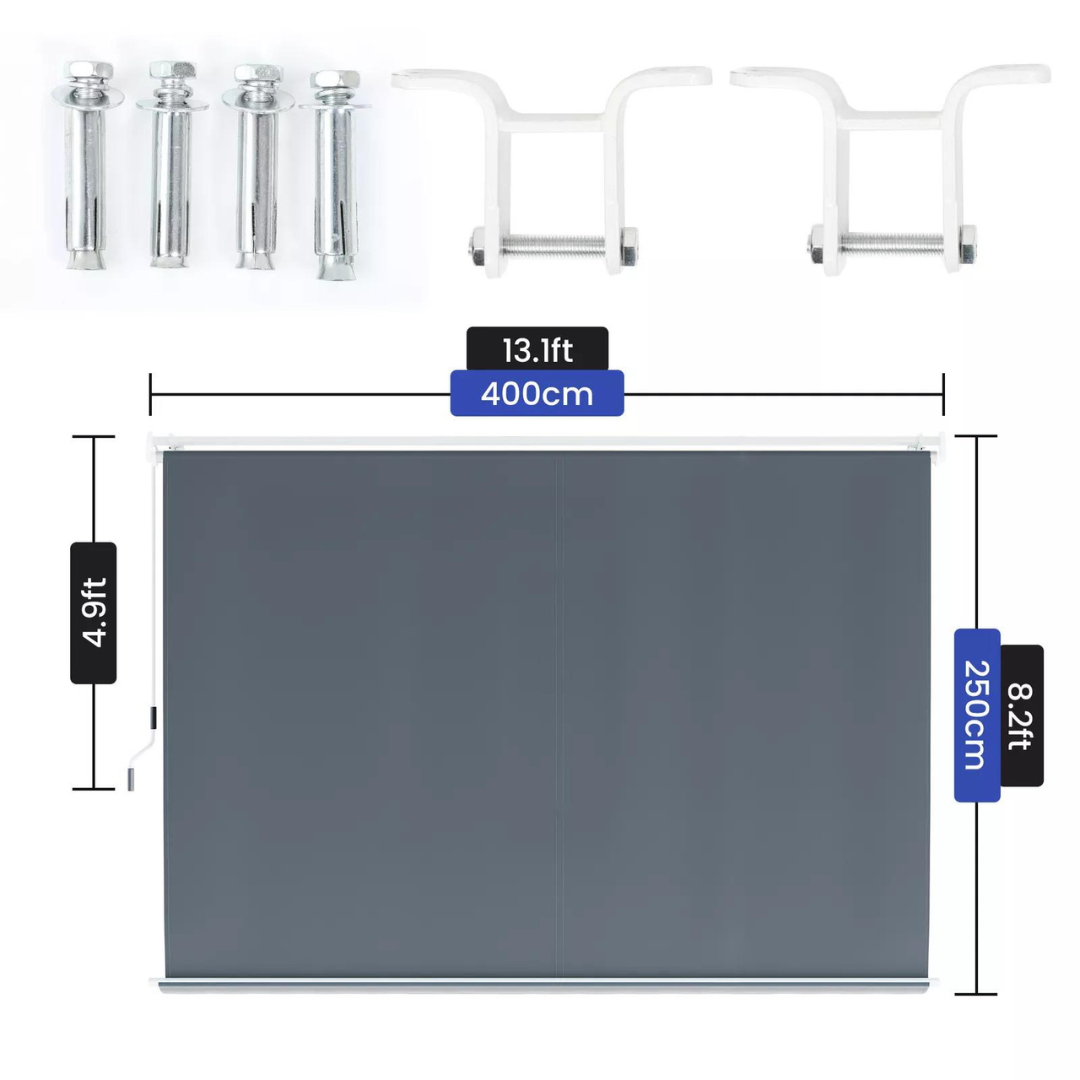 Homnia 13ft x 8ft Retractable Patio Awning