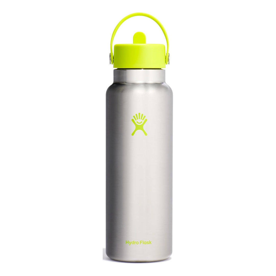 40-Oz Hydro Flask Stainless Steel Water Bottle W/ Wide-Mouth Flex Straw Cap