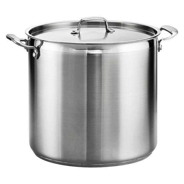 24-Qt.Stainless Steel Covered Stock Pot