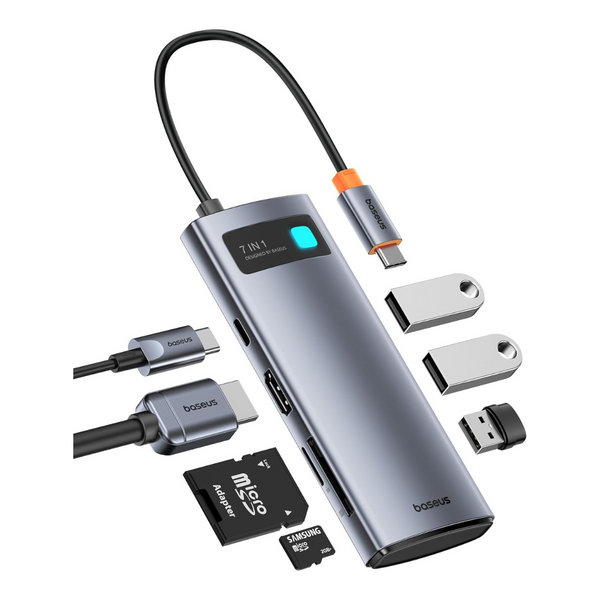 Baseus 7-In-1 100W USB-C Multiport Adapter With 4K 60Hz HDMI