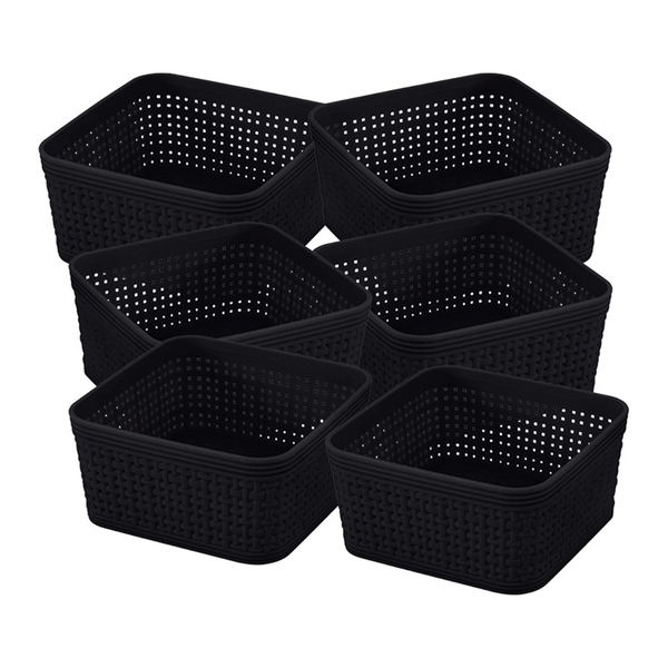 6-Pack Simplify Square Bins Organizing Set