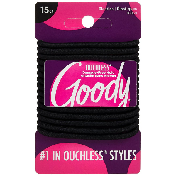 15-Count Goody Women's Ouchless Braided Elastics Hair Band