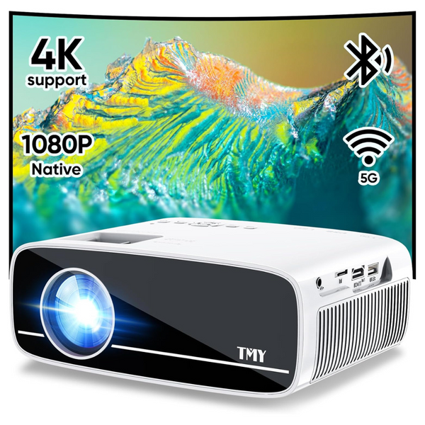 TMY Native 5G WiFi And Bluetooth 5.1 1080P Projector