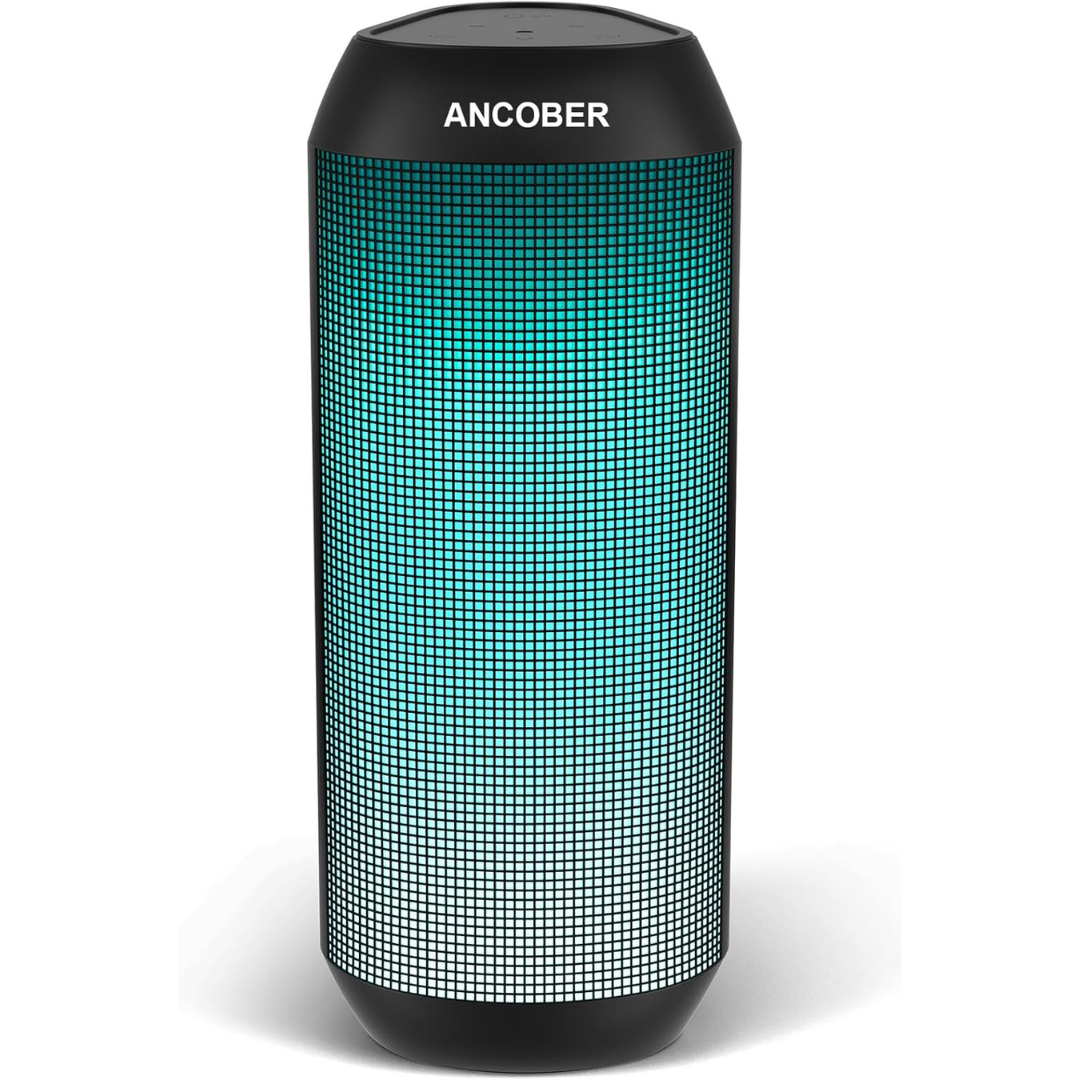 Ancober IPX4 Waterproof 15W Stereo Sound Portable Bluetooth Speaker