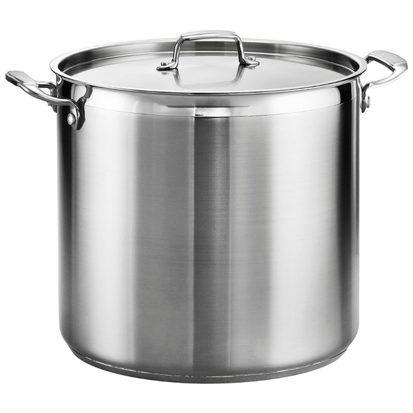 Tramontina Covered Stock Pot Stainless Steel 24-Quart