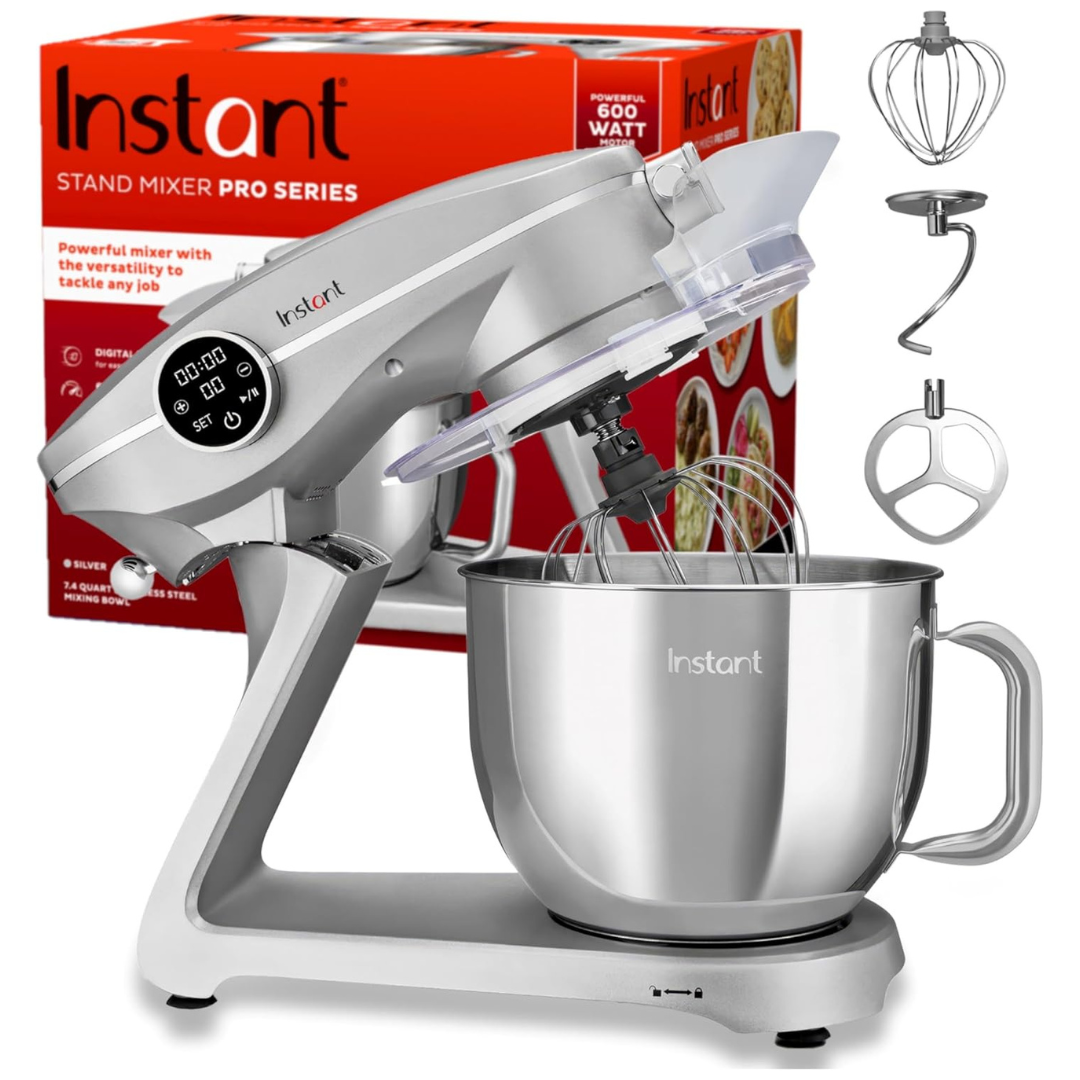 Instant Pot Stand Mixer Pro, 10-Speed Electric Mixer With Digital Interface ,7.4-Qt Stainless Steel Bowl