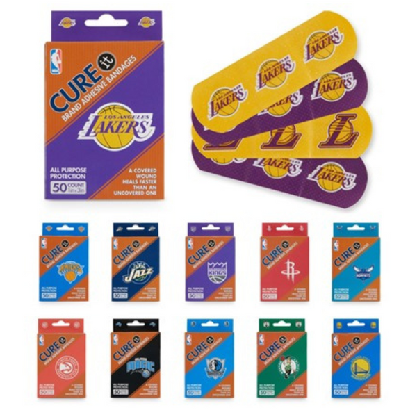 500-Count NBA Team Logo Adhesive Bandage Strips