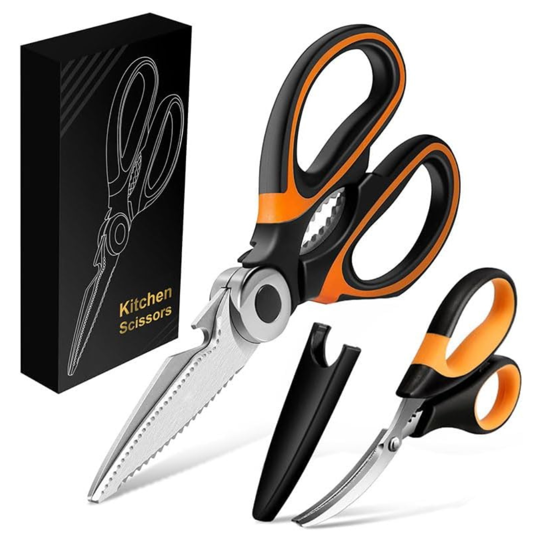 2-Pack All Purpose Heavy Duty Dishwasher Safe Kitchen Scissors