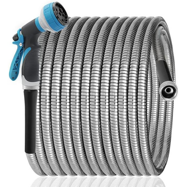 50ft Upgraded Kink Free And Rust Resistant Metal Garden Hose