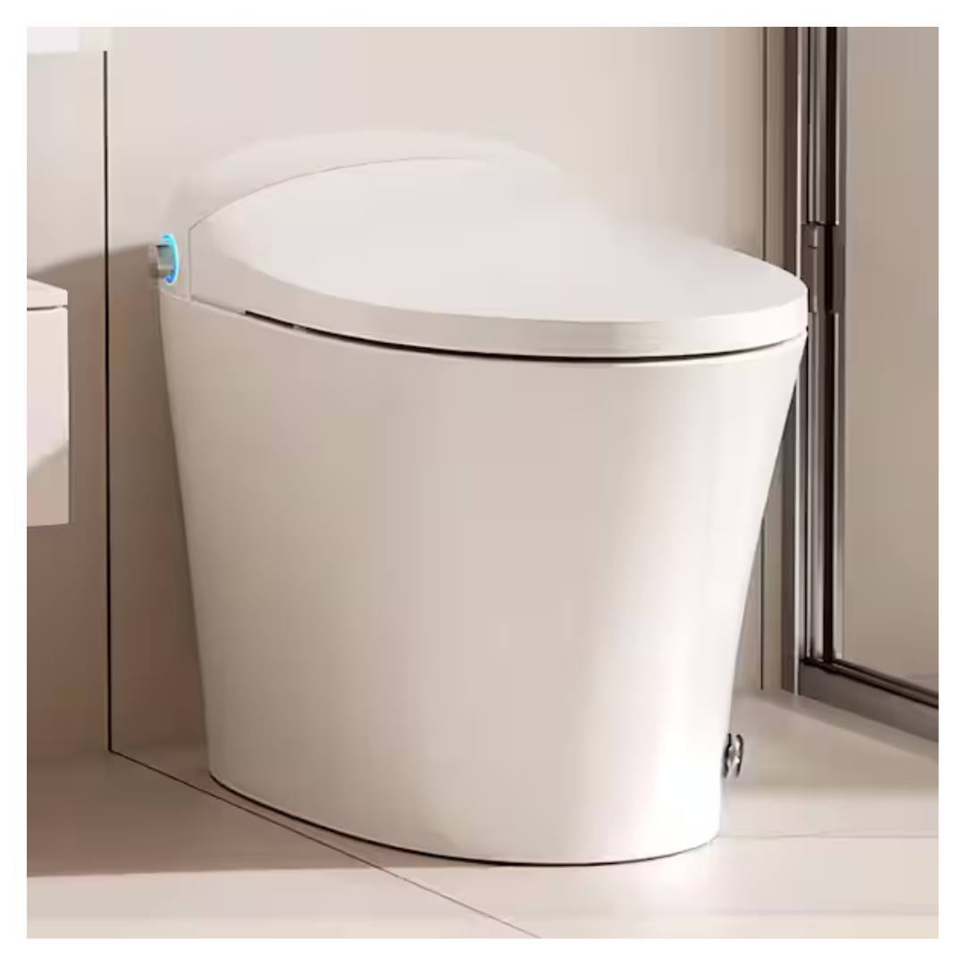 1-Piece 1/1.27 GPF High Efficiency Dual Flush Elongated Toilet