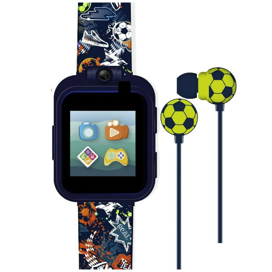 iTech Junior Boys Earbuds & Smartwatch Set