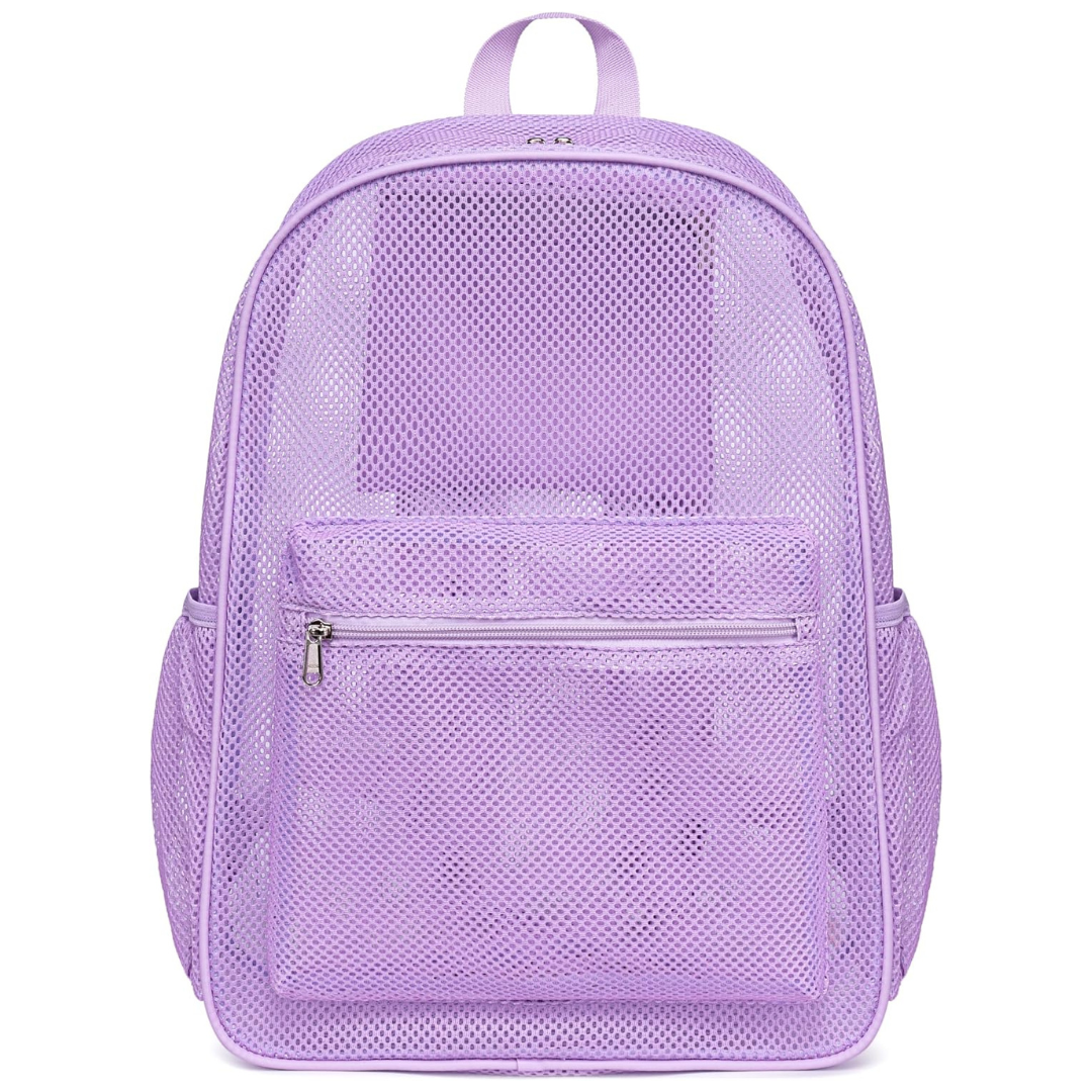 Semi-Transparent Mesh School Backpack