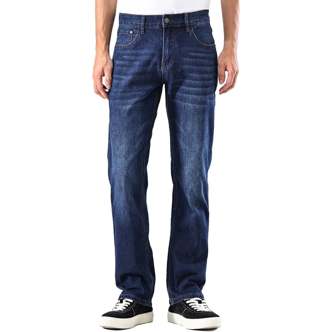 Men's Baggy Slim fit Stretch Straight Loose Jeans